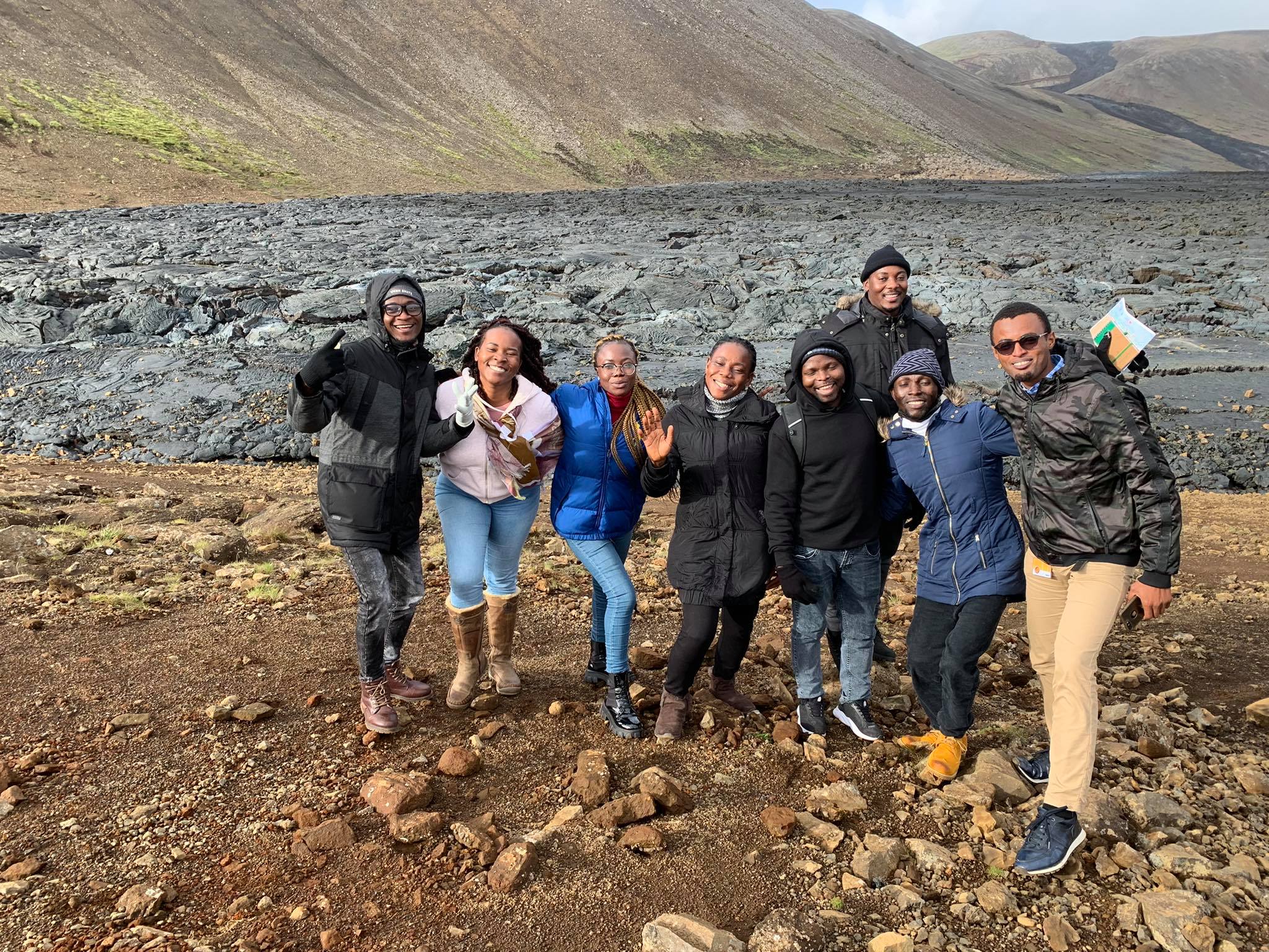 mynd af nemum GRÓ Sjávarútvegsskóla