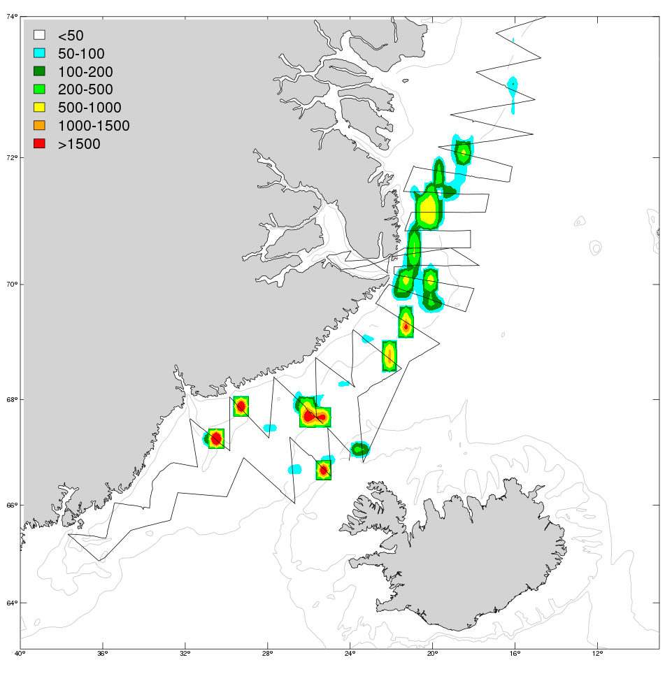 Dreifing loðnu Dreifing loðnu