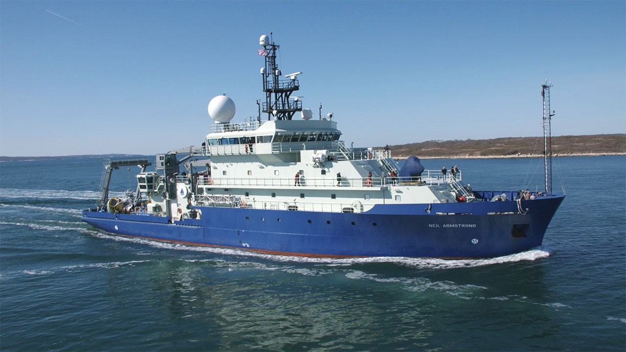The research vessel Neil Armstrong