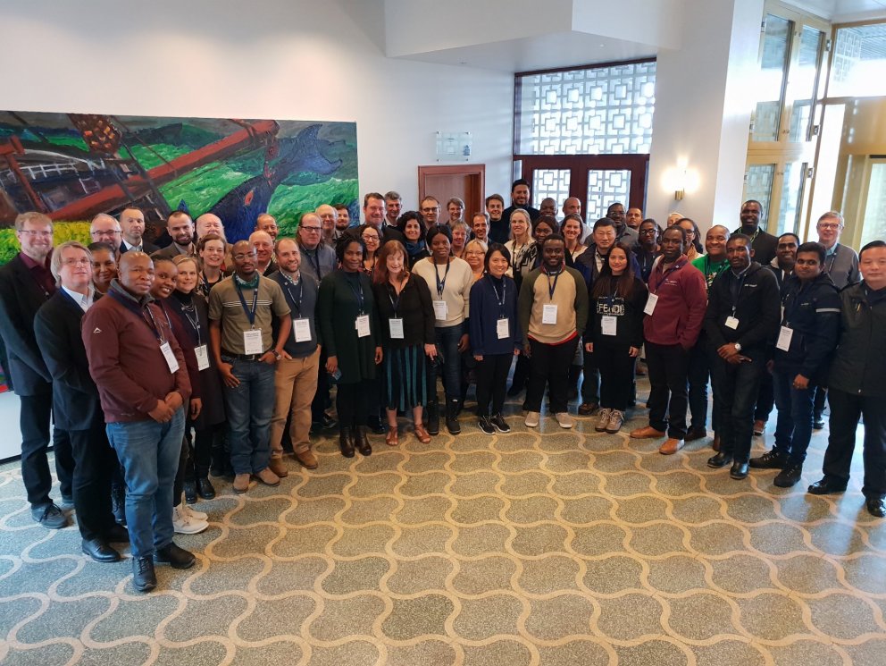 Delegates at the working meeting on SDG 14