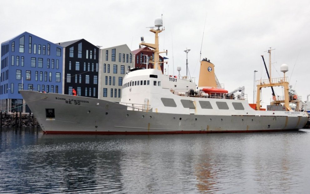 Rannsóknaskipið Bjarni Sæmundsson.
Ljósm. SJó