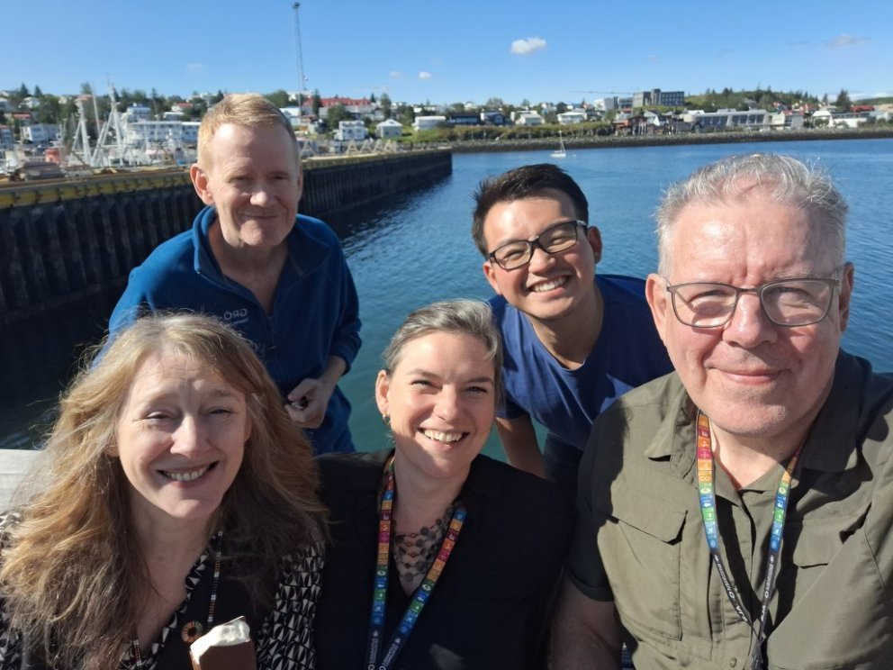 Stjórnendur og starfsfólk Sjávarútvegsskólans á sl. ári, frá vinstri: Julie Ingham, Stefán Úlfarsson…