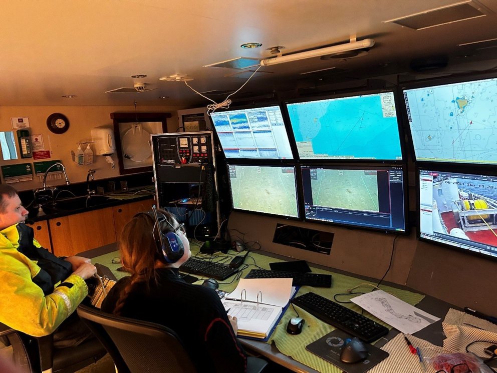 Humarholur myndaðar suðaustur af Vestmannaeyjum í leiðangri á Bjarna Sæmundssyni í júní 2023. Arnþór…