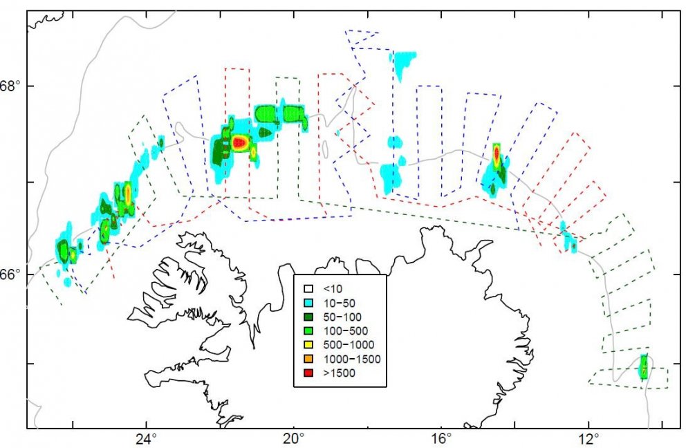 Fyrsta yfirferð loðnuleitar 2020