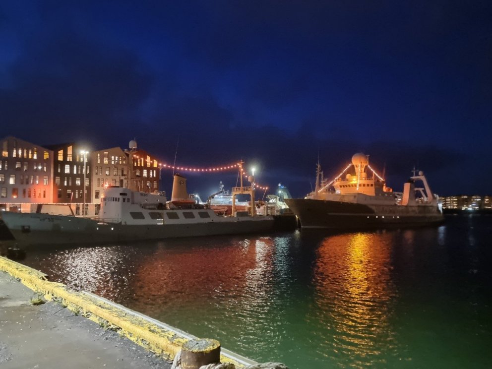 Hafrannsóknastofnun í appelsínugulum lit