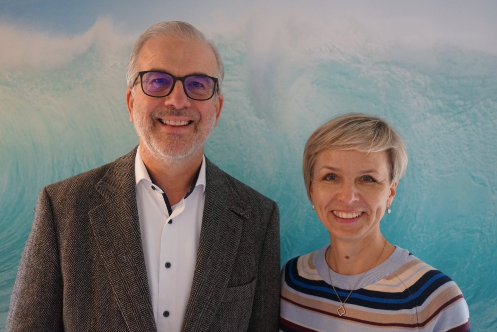 Eggert Benedikt Guðmundsson og Vilda Griūnienė frá Litháen, nýkjörnir varaforsetar ICES.