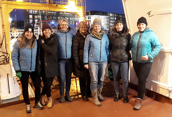 Rannsóknalið Hafró á RS Bjarna Sæmundssyni