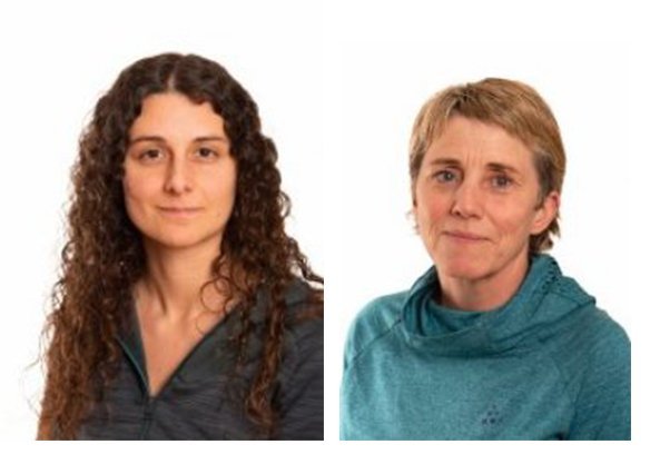 Frá vinstri: Helena Gallardo Roldán, Hrefna Zoëga. Ljósm. Svanhildur Egilsdóttir.