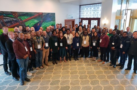 Delegates at the working meeting on SDG 14