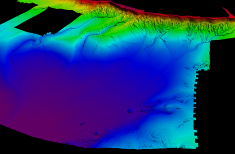 Myndin sýnir afrakstur mælinga Hafrannsóknastofnunar í Íslandsdjúpi síðastliðin þrjú ár, mælingar á …