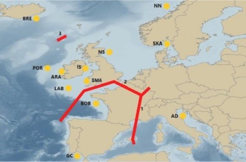 Figure. Potential barriers to gene flow for Nephrops norvegicus detected with a bootstrap support gr…