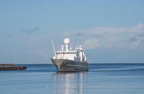 Árni Friðriksson, the research vessel. 
Photo by Svanhildur Egilsdóttir