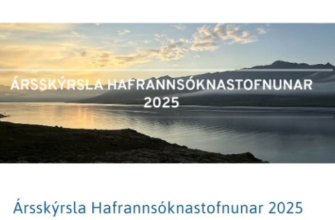Ársskýrsla Hafrannsóknastofnunar fyrir árið 2025 er komin út