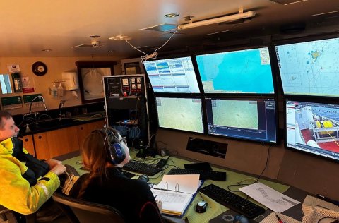 Humarholur myndaðar suðaustur af Vestmannaeyjum í leiðangri á Bjarna Sæmundssyni í júní 2023. Arnþór…