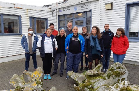 Þátttakendur frá hægri: Celso Domingos, (CIIMAR - Interdisciplinary Centre of Marine and Environment…