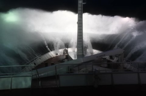 Úr loðnuleiðangri í janúar 2022. Ljósm. Kristján H. Kristinsson