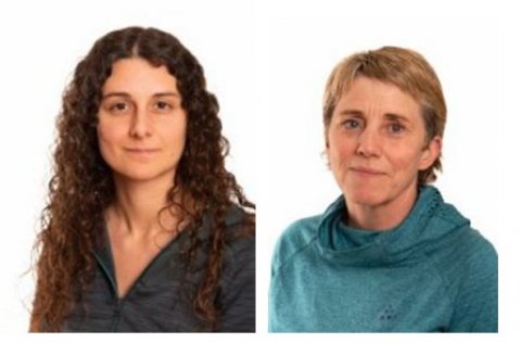 Frá vinstri: Helena Gallardo Roldán, Hrefna Zoëga. Ljósm. Svanhildur Egilsdóttir.