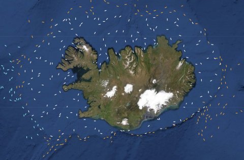 Fylgjast má með ferðum skipanna á https://skip.hafro.is/